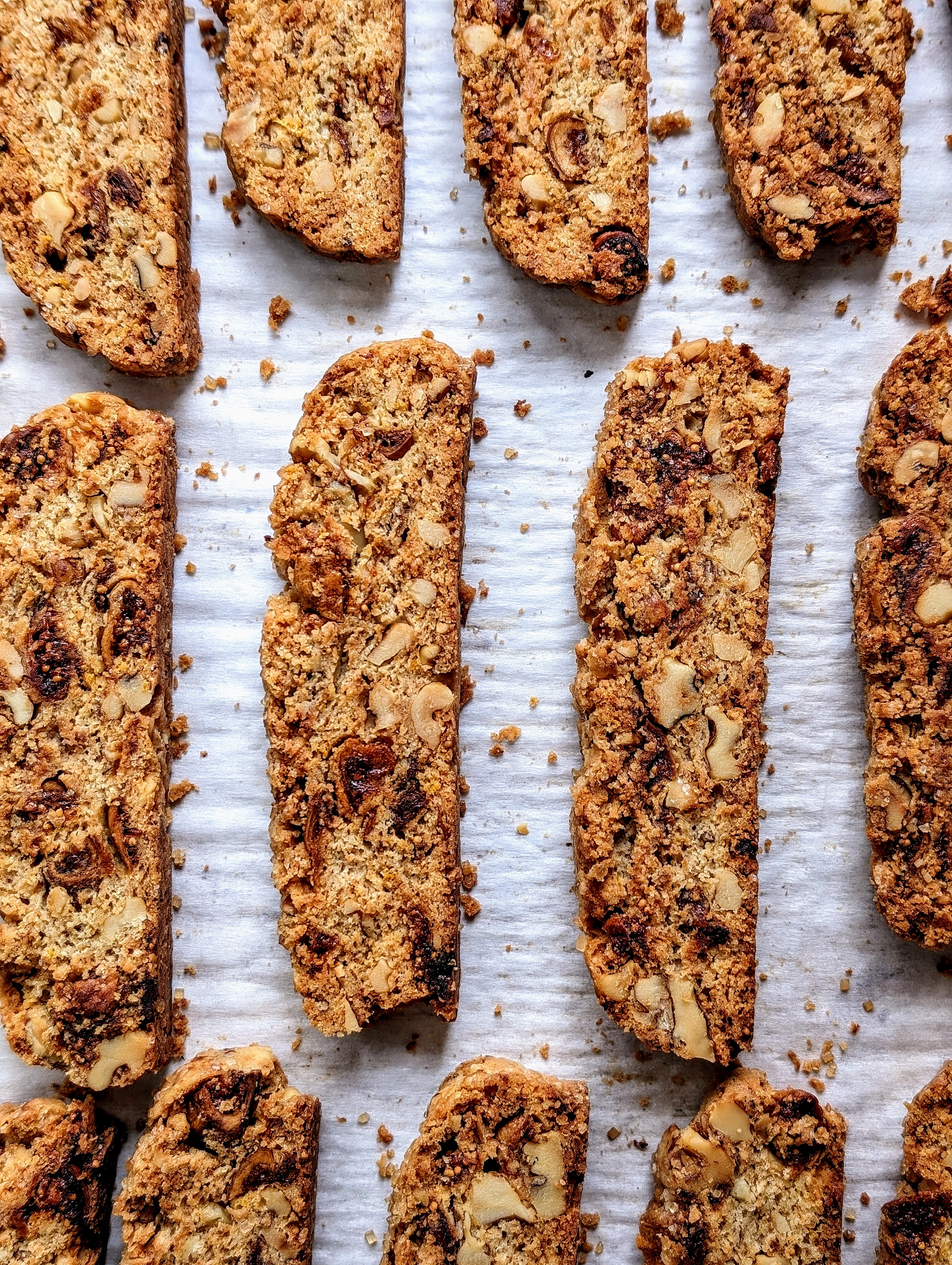 Fig & Walnut Spiced Biscotti